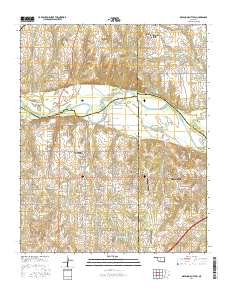 Oklahoma City SW 2016 topographic map thumbnail