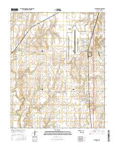Waukomis 2016 topographic map thumbnail