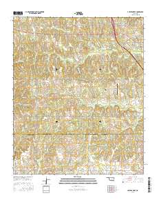 Antlers West 2016 topographic map thumbnail