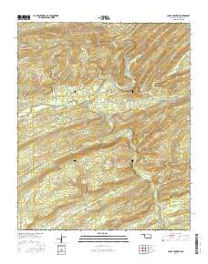 Caney Mountain 2016 topographic map thumbnail