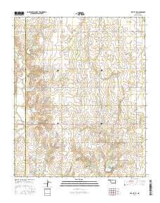 Elk City SE 2016 topographic map thumbnail