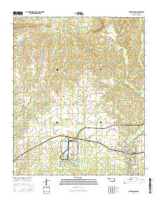 Fort Towson 2016 topographic map thumbnail