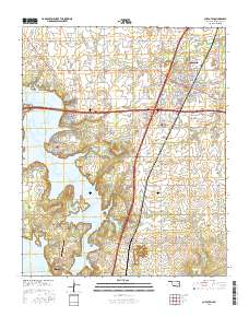 Checotah 2016 topographic map thumbnail