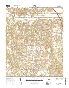 Elmore City NE 2016 topographic map thumbnail