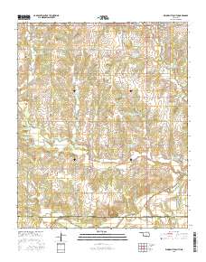 Elmore City South 2016 topographic map thumbnail