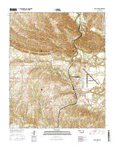 Gene Autry 2016 topographic map thumbnail