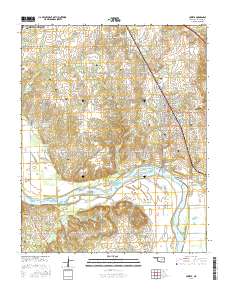 Coweta 2016 topographic map thumbnail