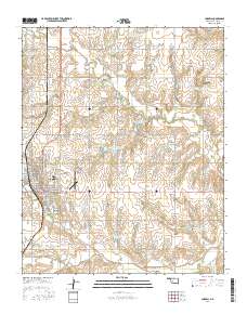 Cordell 2016 topographic map thumbnail