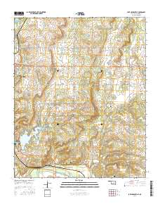 Lake Holdenville 2016 topographic map thumbnail