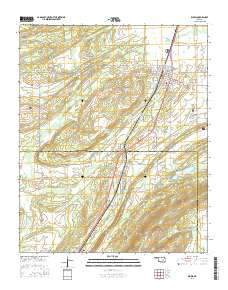Kiowa 2016 topographic map thumbnail