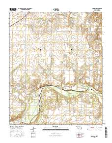 Quanah NE 2016 topographic map thumbnail
