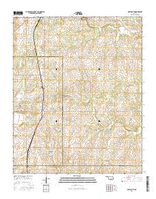 Roff South 2016 topographic map thumbnail