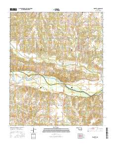 Wanette 2016 topographic map thumbnail