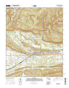 Wilburton 2016 topographic map thumbnail