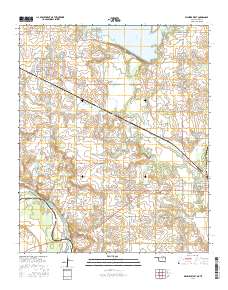 Waurika West 2016 topographic map thumbnail