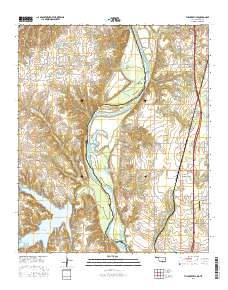 Thackerville 2016 topographic map thumbnail