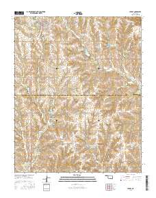 Leedey 2016 topographic map thumbnail