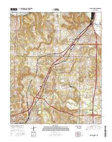 Sapulpa North 2016 topographic map thumbnail