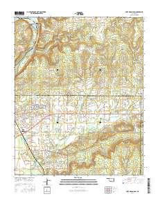 Fort Gibson Dam 2016 topographic map thumbnail
