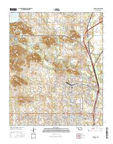 Fort Sill 2016 topographic map thumbnail