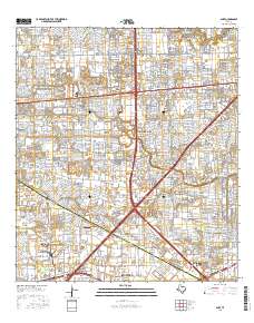 Alief 2016 topographic map thumbnail