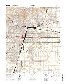 Amarillo East 2016 topographic map thumbnail