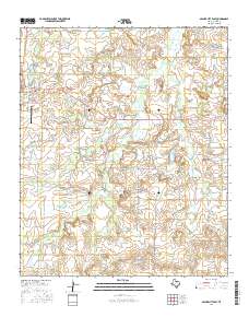 Archer City East 2016 topographic map thumbnail