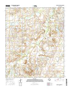 Archer City West 2016 topographic map thumbnail
