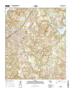 Athens 2016 topographic map preview