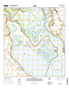 Austwell 2016 topographic map thumbnail