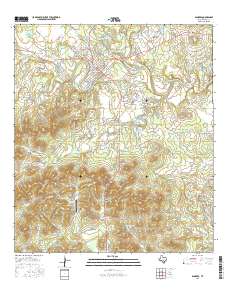 Bandera 2016 topographic map thumbnail