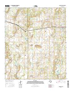 Bangs West 2016 topographic map thumbnail