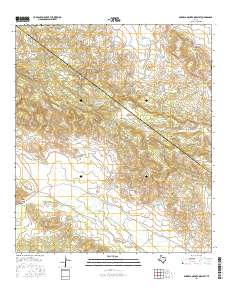 Barrilla Mountains West 2016 topographic map thumbnail