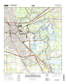 Beaumont East 2016 topographic map thumbnail