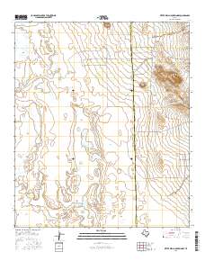 Bitter Well Mountain NW 2016 topographic map thumbnail