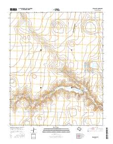Bivins Lake 2016 topographic map thumbnail