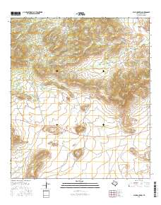 Blue Mountain 2016 topographic map thumbnail