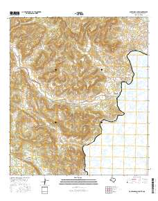 Bourland Canyon 2016 topographic map thumbnail