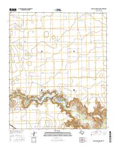Buffalo Springs Lake 2016 topographic map thumbnail