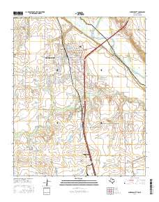 Burkburnett 2016 topographic map thumbnail