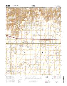 Bushland 2016 topographic map thumbnail