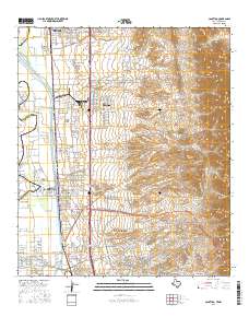 Canutillo 2016 topographic map thumbnail