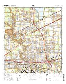 Jacinto City 2016 topographic map thumbnail