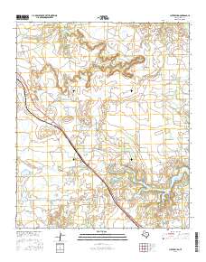 Justiceburg 2016 topographic map thumbnail