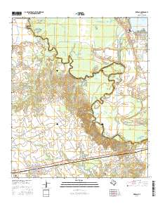 Kerens 2016 topographic map thumbnail