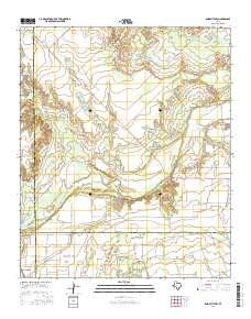 Knox City NW 2016 topographic map thumbnail