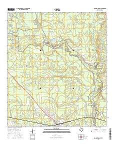 Kountze North 2016 topographic map thumbnail