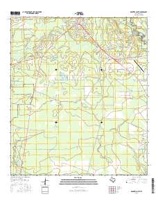 Kountze South 2016 topographic map thumbnail