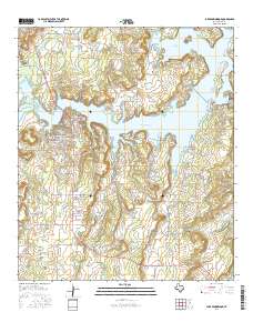 Lake Brownwood 2016 topographic map thumbnail