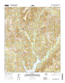 Lake Nacogdoches North 2016 topographic map thumbnail